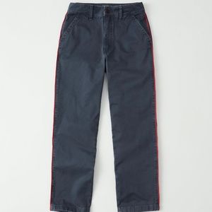 A&F High Rise navy pants 28/6 ankle straight